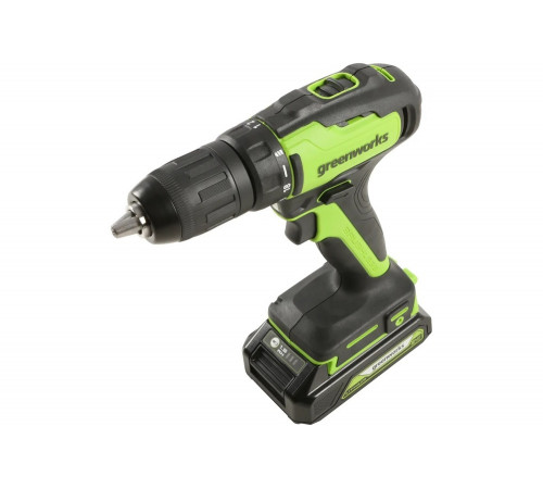 Аккумуляторная дрель-шуруповерт GreenWorks GD24DD35K2 3704007UA