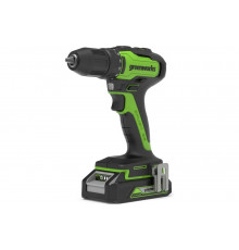 Аккумуляторная дрель-шуруповерт GreenWorks GD24DD35K2 3704007UA
