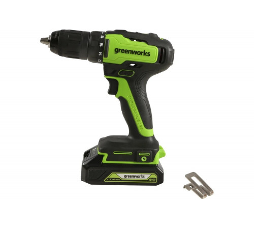 Аккумуляторная дрель-шуруповерт GreenWorks GD24DD35K2 3704007UA