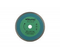 Диск алмазный Turbo wave по железобетону (180х22.2/20 мм) Sturm 9020-04-180x22-TW