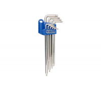 Набор Г-образных ключей TORX с отверстием T10-T50, 9шт KING TONY 20419PR