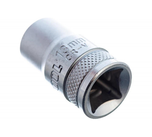 KRAFTOOL 1/2", 13 мм, Cr-V сталь, хромированная, торцовая головка 27805-13_z01 KRAFTOOL 1/2", 13 мм, Cr-V сталь, хромированная, торцовая головка 27805-13_z01
