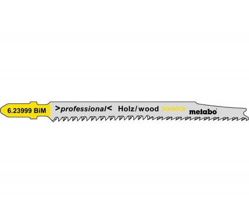 Пилки по дереву T308BF (93х2.2 мм, BIM, 5 шт.) Metabo 623999000 Пилки по дереву T308BF (93х2.2 мм, BIM, 5 шт.) Metabo 623999000