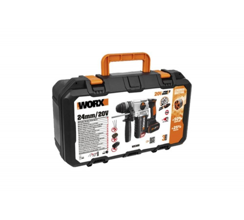Аккумуляторный бесщеточный перфоратор WORX WX380 Аккумуляторный бесщеточный перфоратор WORX WX380