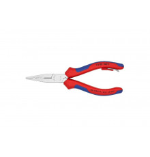 Плоскогубцы электрика для монтажа проводов Knipex L-160 мм, хром, страховочное крепление, блистер KN-1305160TBK