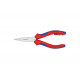 Плоскогубцы электрика для монтажа проводов Knipex L-160 мм, хром, страховочное крепление, блистер KN-1305160TBK