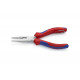 Плоскогубцы электрика для монтажа проводов Knipex L-160 мм, хром, страховочное крепление, блистер KN-1305160TBK