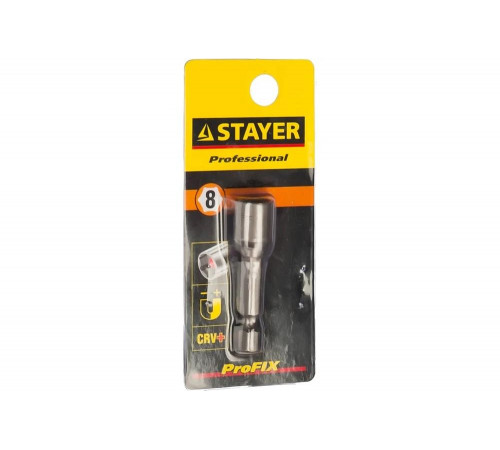 STAYER 8 х 48 мм, 1 шт, бита с торцовой головкой Нат-драйвер 26390-08 STAYER 8 х 48 мм, 1 шт, бита с торцовой головкой Нат-драйвер 26390-08