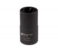 Головка для поврежденного крепежа 17 мм, 1/2"DR AFFIX AF10930017