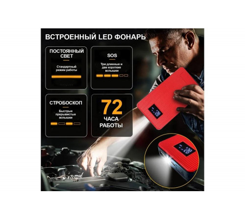 Многофункциональное пуско-зарядное устройство для автомобиля iCarTool IC-JSD08 Многофункциональное пуско-зарядное устройство для автомобиля iCarTool IC-JSD08