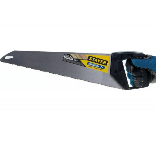 STAYER 7 TPI, 400 мм, ножовка универсальная (пила) Universal 15050-40_z03 STAYER 7 TPI, 400 мм, ножовка универсальная (пила) Universal 15050-40_z03
