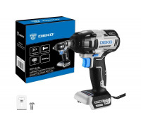 Гайковерт аккумуляторный бесщеточный DEKO DKIS, 20В, 400 Нм, без АКБ и з/у 063-4451