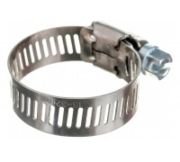 Хомуты Зубр ЭКСПЕРТ нерж. сталь просечная лента 12мм 16-32мм 4шт 37815-016-32-4