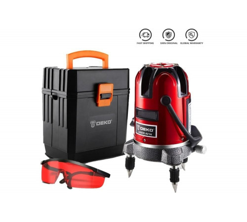 Лазерный уровень DEKO в пластиковом кейсе LL57 SET 3065-0283 065-0283 Лазерный уровень DEKO в пластиковом кейсе LL57 SET 3065-0283 065-0283