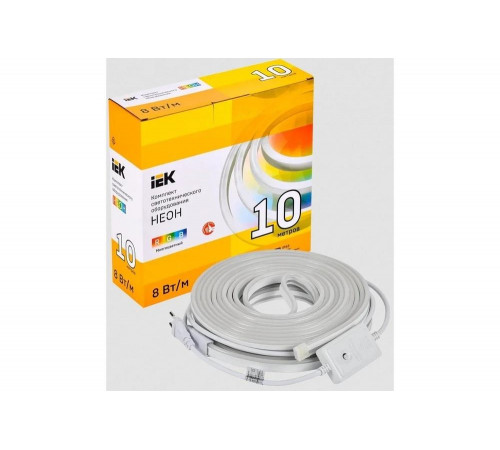 Комплект светодиодной подсветки "неон" IEK (лента led 10м lsr5-5050rgb60-8-ip65-220в + драйвер) LSR5-RGB-060-65-2-10-S0 Комплект светодиодной подсветки "неон" IEK (лента led 10м lsr5-5050rgb60-8-ip65-220в + драйвер) LSR5-RGB-060-65-2-10-S0