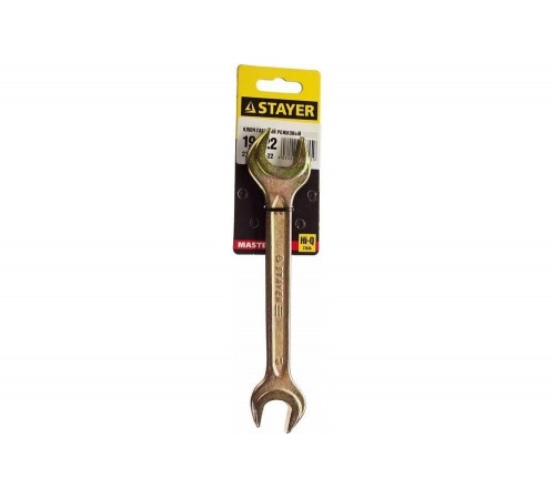 STAYER 19х22 мм, Hi-Q Сталь, оцинкованный, гаечный ключ рожковый 27038-19-22 Master STAYER 19х22 мм, Hi-Q Сталь, оцинкованный, гаечный ключ рожковый 27038-19-22 Master