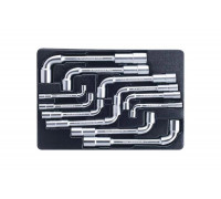 Набор торцевых L-образных ключей, ложемент 12шт KING TONY 9-1812MR