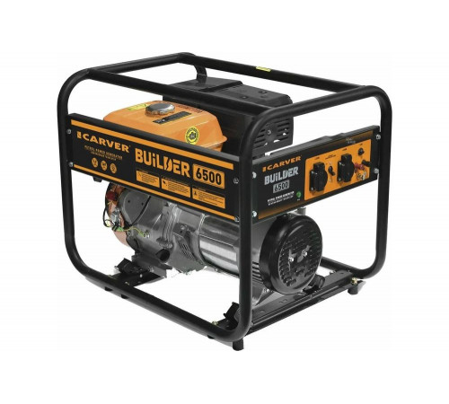 Бензиновый генератор CARVER PPG- 6500 BUILDER Бензиновый генератор CARVER PPG- 6500 BUILDER
