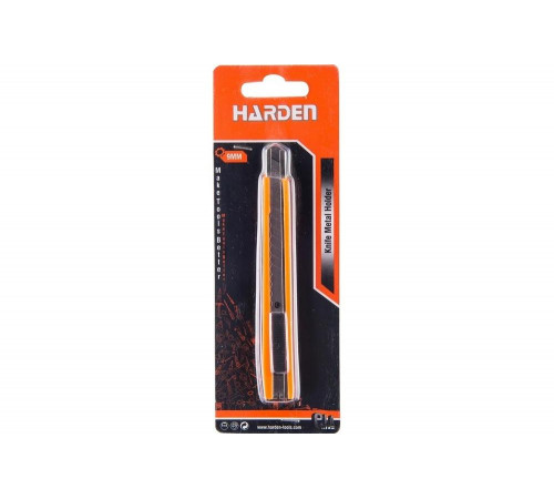 Нож HARDEN открытый Глосс, 9 мм, выдвижное лезвие 570301 Нож HARDEN открытый Глосс, 9 мм, выдвижное лезвие 570301