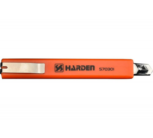 Нож HARDEN открытый Глосс, 9 мм, выдвижное лезвие 570301 Нож HARDEN открытый Глосс, 9 мм, выдвижное лезвие 570301