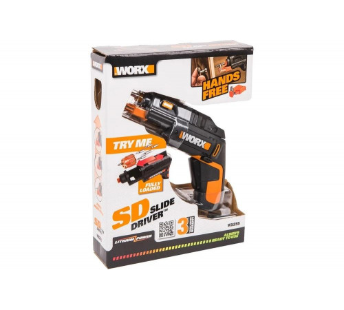 Аккумуляторная отвертка с набором бит WORX WX255 SD Slide Driver WX255 Аккумуляторная отвертка с набором бит WORX WX255 SD Slide Driver WX255