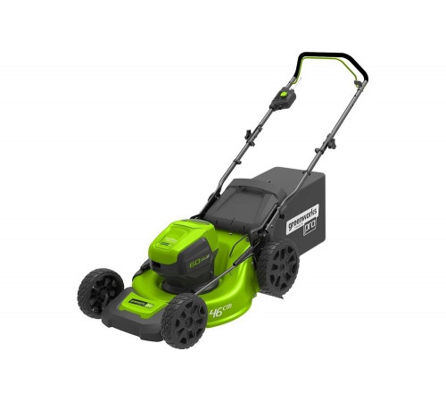 Аккумуляторная бесщеточная газонокосилка Greenworks GD60LM46HP 2502807 Аккумуляторная бесщеточная газонокосилка Greenworks GD60LM46HP 2502807