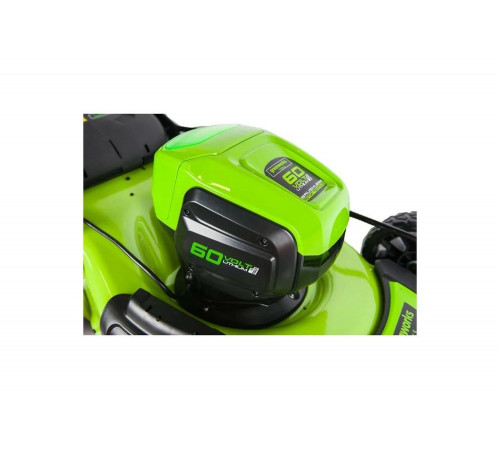 Аккумуляторная бесщеточная газонокосилка Greenworks GD60LM46HP 2502807 Аккумуляторная бесщеточная газонокосилка Greenworks GD60LM46HP 2502807