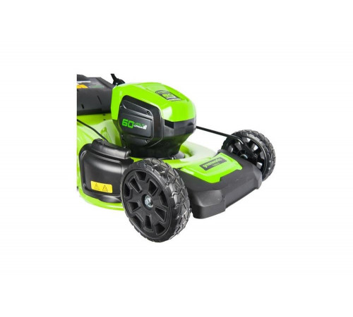 Аккумуляторная бесщеточная газонокосилка Greenworks GD60LM46HP 2502807 Аккумуляторная бесщеточная газонокосилка Greenworks GD60LM46HP 2502807