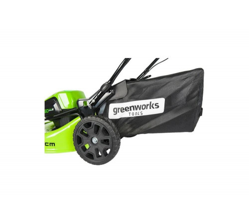 Аккумуляторная бесщеточная газонокосилка Greenworks GD60LM46HP 2502807 Аккумуляторная бесщеточная газонокосилка Greenworks GD60LM46HP 2502807