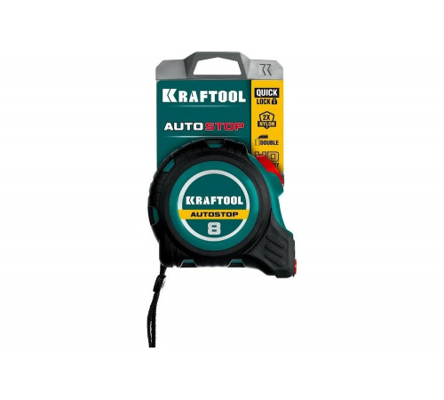 Рулетка с автостопом KRAFTOOL AutoStop 8 м 3412-8-25 Рулетка с автостопом KRAFTOOL AutoStop 8 м 3412-8-25