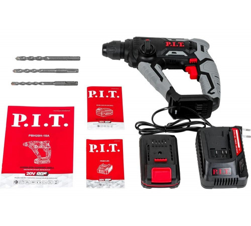 Аккумуляторный перфоратор P.I.T. 20В, 1.4 Дж, 2-х реж, sds-plus, PBH20H-18A/1