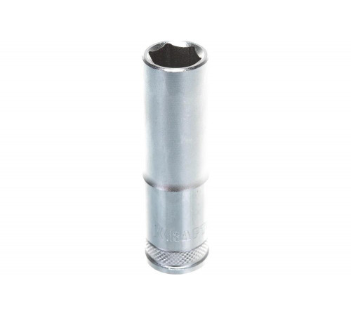 KRAFTOOL 1/2", 14 мм, Cr-V сталь, хромированная, торцовая головка удлиненная 27807-14_z01