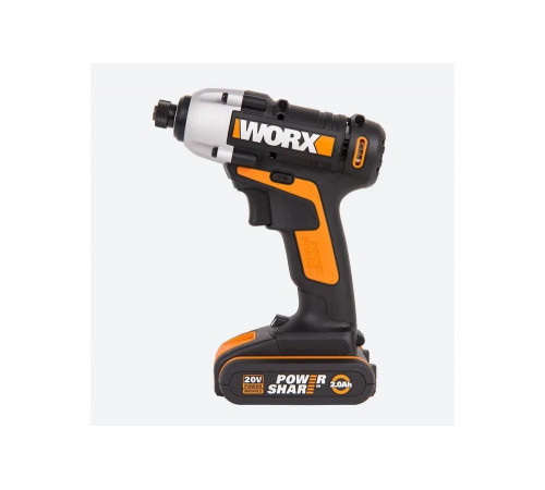 Аккумуляторный винтоверт WORX Impact 20 В, 1x2 Ач, кейс WX290.1