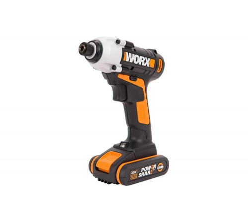 Аккумуляторный винтоверт WORX Impact 20 В, 1x2 Ач, кейс WX290.1