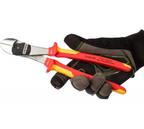 Силовые бокорезы 1000 V Knipex KN-7406250 Силовые бокорезы 1000 V Knipex KN-7406250