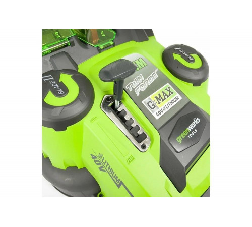 Аккумуляторная газонокосилка GreenWorks Twin Force G40LM49DB