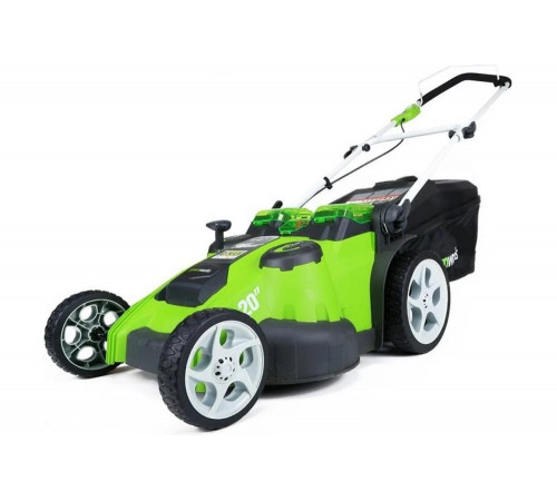 Аккумуляторная газонокосилка GreenWorks Twin Force G40LM49DB
