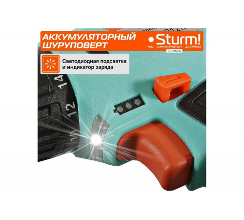 Аккумуляторная дрель Sturm CD3212SC Аккумуляторная дрель Sturm CD3212SC