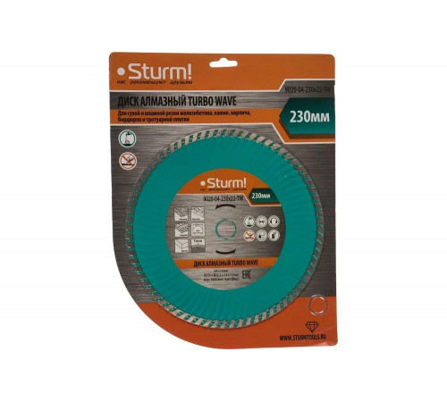 Алмазный диск Sturm 9020-04-230x22-TW Алмазный диск Sturm 9020-04-230x22-TW