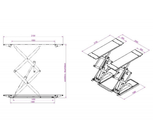 Ножничный напольный короткий подъемник г/п 3000 кг. KRAFTWELL KRW3FS Ножничный напольный короткий подъемник г/п 3000 кг. KRAFTWELL KRW3FS