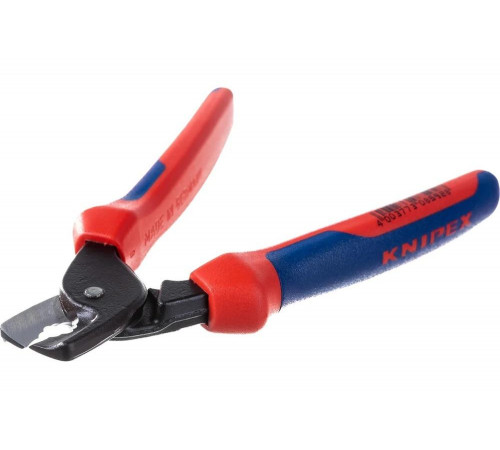 Кабелерез KNIPEX StepCut ступенчатый рез, кабель д. 15 мм, 50 кв.мм, L-160 мм, двухкомпонентные рукоятки KN-9512160 Кабелерез KNIPEX StepCut ступенчатый рез, кабель д. 15 мм, 50 кв.мм, L-160 мм, двухкомпонентные рукоятки KN-9512160