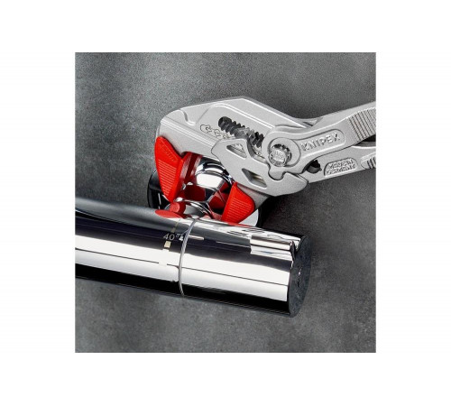Переставные клещи-ключ Knipex 52 мм (2"), длина 250 мм, хром, 1К ручки, KN-8603250SB Переставные клещи-ключ Knipex 52 мм (2"), длина 250 мм, хром, 1К ручки, KN-8603250SB