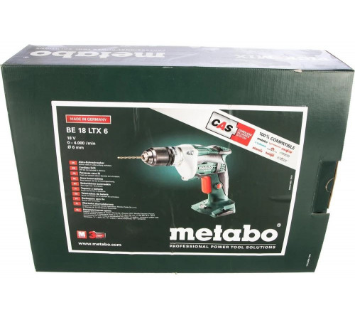 Дрель аккумуляторная METABO BE 18 LTX 6 (600261890) без акк и з.у
