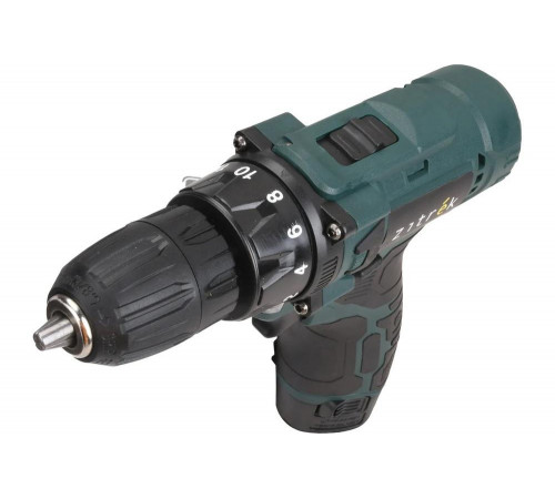 Дрель-шуруповерт аккумуляторная Zitrek Green 12V Plus, 12В, 2x1,5Ач 085-1014