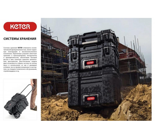 Набор лотков Keter "Clickbin", 1,3 л 38066-K4 Набор лотков Keter "Clickbin", 1,3 л 38066-K4