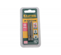 Биты торсионные кованые X-Drive PH2, 50мм, 2шт KRAFTOOL 26121-2-50-2