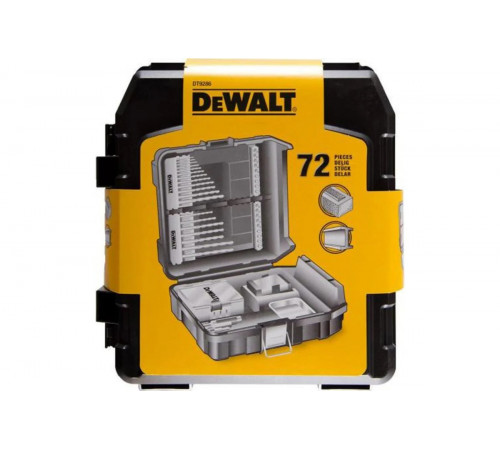 Набор сверл по бетону, металлу+биты 72 шт. DEWALT MaxisafeXL DT9286
