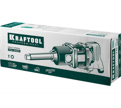 KRAFTOOL 1", 3400 Нм ударный пневматический гайковерт PW-3400 64200