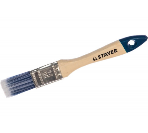 Плоская кисть STAYER AQUA-STANDARD 0.02, 180 мм, 25мм, 10мм, Арт. 01032-025 Плоская кисть STAYER AQUA-STANDARD 0.02, 180 мм, 25мм, 10мм, Арт. 01032-025