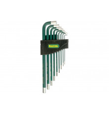 Набор имбусовых ключей INDUSTRIE HEX1.5-10мм 9шт Kraftool 27443-H9